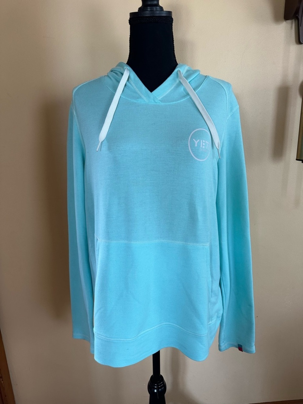 YETI Cycles Women’s Vapor Hoody Mint Blue Size XL Lightweight Cycling Hoodie